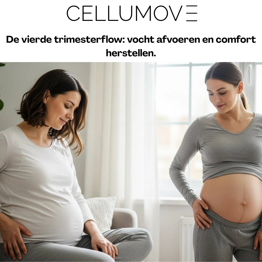E-book: "De menstruatie in het vierde trimester: vocht afvoeren en comfort herstellen."